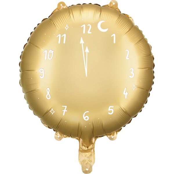 Kello tavallinen foliopallo 45 cm kulta