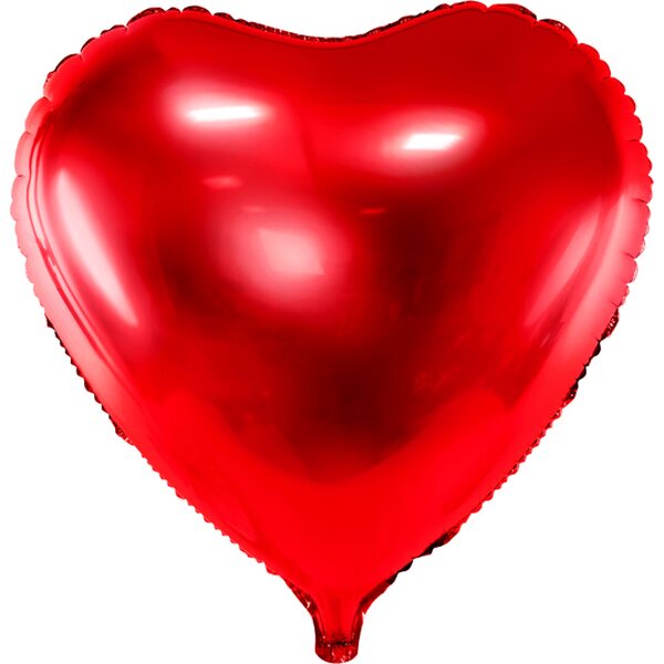 Foliopallo sydän 61 cm punainen