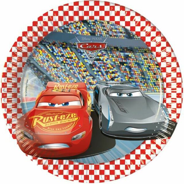 Cars 3 pieni pahvilautanen 8 kpl/pkt