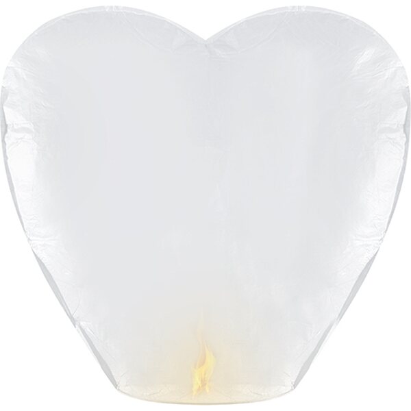 Taivaslyhty Heart, valkoinen, 37 x 93 x 95 cm