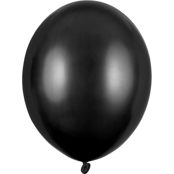 Strong Balloons 30cm, Metallic Black: 1pkt/10pc.