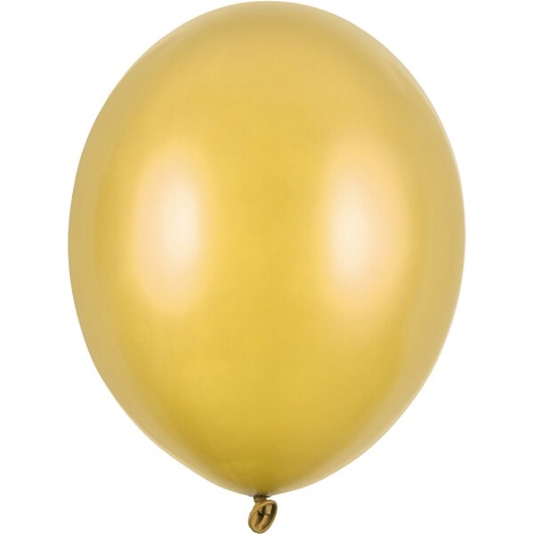 Strong Balloons 30cm, Metallic Gold: 1pkt/10pc.