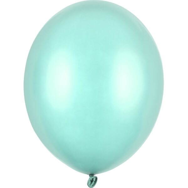 Strong Balloons 30cm, Metallic Mint Green: 1pkt/10pc.