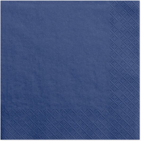 Suuri lautasliina sininen, 33 x 33 cm 20 kpl/pkt
